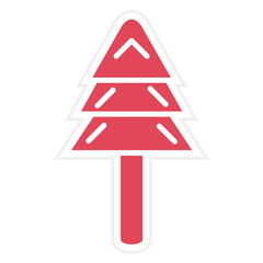 Evergreen Tree Icon Style