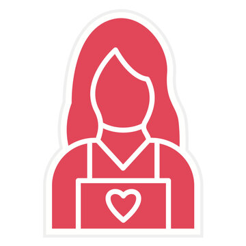 Child Caretaker Icon Style