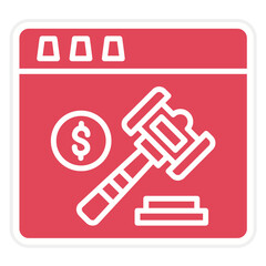 Auction Website Icon Style