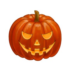 Illustration of a Pumpkin Halloween. Concept art of Pumpkin Halloween. Idea for postcards, holiday, stickers, calendars, books..