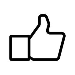 Like icon. thumbs up sign. vector illustration
