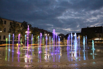 Tańcząca fontanna w Starym Fordonie w Bydgoszczy