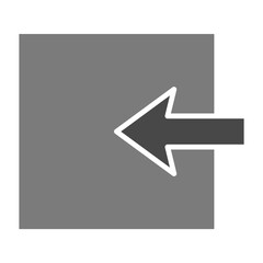 Login Greyscale Glyph Icon