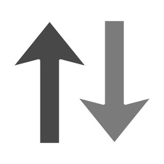 Up Down Greyscale Glyph Icon