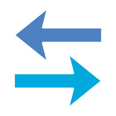 Left Right Glyph Two Color Icon