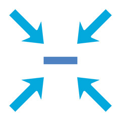 Shrink Glyph Two Color Icon