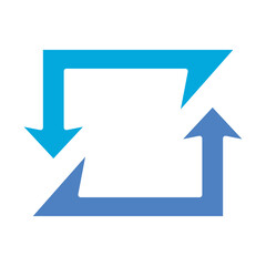 Sync Glyph Two Color Icon