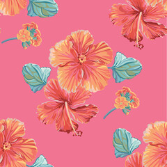 seamless pattern with flowers