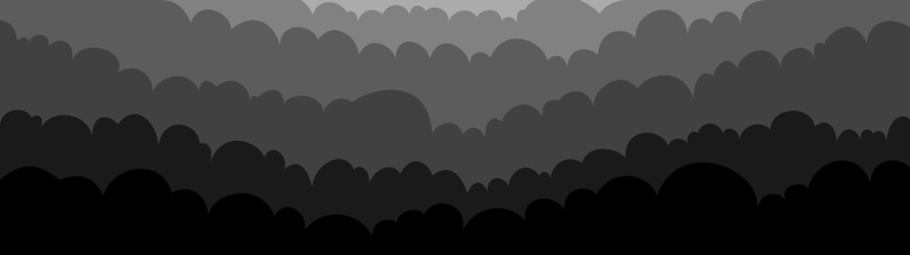 Dark Grey Clouds Sky Vector Design 5120x1440 - 32:9 Background Illustration 4k Ultra Wide