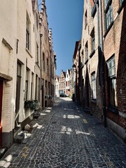 Street in the old town. Brugge, Belgium.