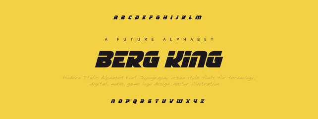 BERG KING  Elegant alphabet letters font and number. Classic Lettering Minimal Fashion Designs. Typography modern serif fonts decorative vintage design concept. vector illustration 