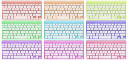 Computer Keyboard Top View