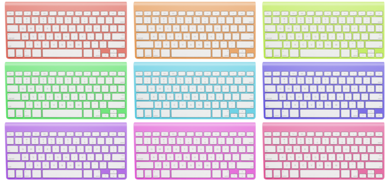 Computer Keyboard Top View