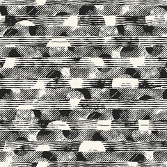 Monochrome Glitch Effect Textured Distressed Dotted Pattern