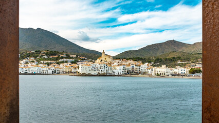 Fototapeta premium View of the old city of Cadaques, Spain