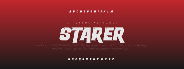 STARER Elegant alphabet letters font and number. Classic Lettering Minimal Fashion Designs. Typography modern serif fonts decorative vintage design concept. vector illustration 