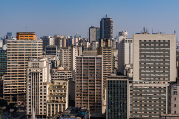 Obraz na płótnie Canvas High Rise Buildings of Sao Paulo City Downtown