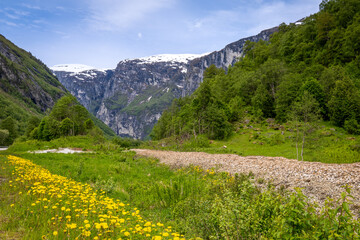 Naklejka na ściany i meble Romsdalen, a valley in the western part of Norway.