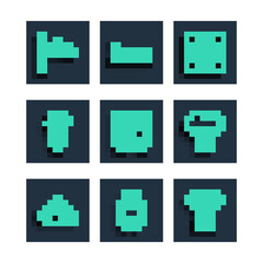 Obraz premium Set line Cloud weather, Suitcase, Router and wi-fi signal, Helicopter landing pad, Radar with targets on monitor, Hot air balloon, Cone meteorology windsock and Box flying parachute icon. Vector