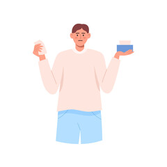 Man suffering from allergy