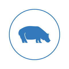 Animal nature wildlife hippo icon | Circle version icon |