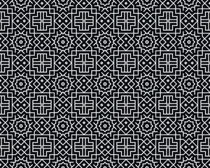 Oriental ethnic seamless repeatable pattern traditional geometric lines stripes background Design