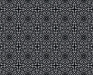 Oriental ethnic seamless repeatable pattern traditional geometric lines stripes background Design
