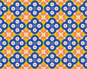 Oriental ethnic seamless repeatable pattern traditional geometric lines stripes background Design