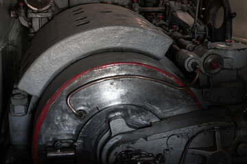 Breech of a 12 inch artillery gun of the armored battery in Crimea