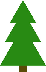 Png christmas tree icon isolated