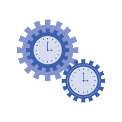 time clock with gears