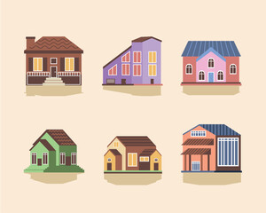 icons set houses