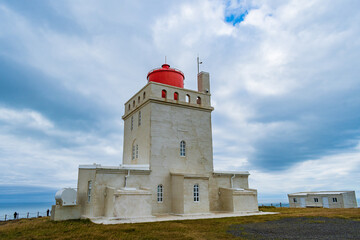 Dyrhólaey Lighthouse and the Black Sand Beach (Vik, Iceland)