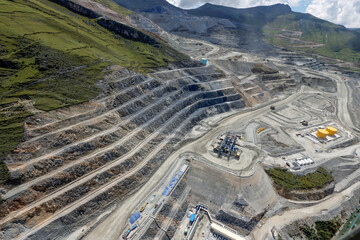 open pit mining in peru.