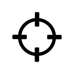 Crosshair icon. Concept art. Optical pattern.Vector illustration. Stock image.