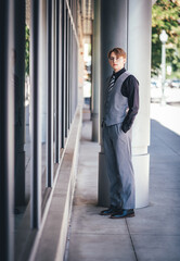 Young teen male in portrait 