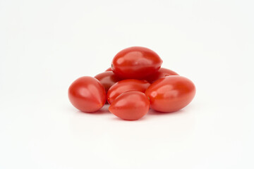 tomatoes on a white background