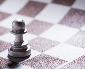 chess pawn close-up.chess piece isolated