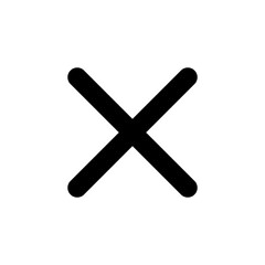 Close icon vector for web and mobile app. Delete sign and symbol. cross sign