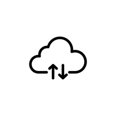 Cloud icon vector for web and mobile app. cloud sign and symbol