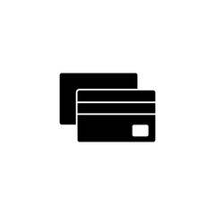 Credit card icon vector for web and mobile app. Credit card payment sign and symbol