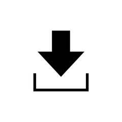 Fototapeta premium Download icon vector for web and mobile app. Download sign and symbol