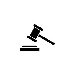 Gavel icon vector for web and mobile app. judge gavel sign and symbol. law icon. auction hammer