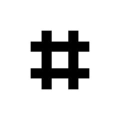 Hashtag icon vector for web and mobile app. hashtag sign and symbol