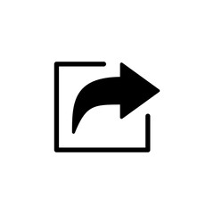 Share icon vector for web and mobile app. Sharing sign and symbol