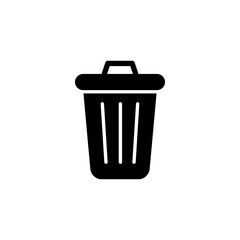 Trash icon vector for web and mobile app. trash can icon. delete sign and symbol.