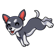 Cute chihuahua dog cartoon running