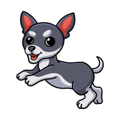 Cute chihuahua dog cartoon posing