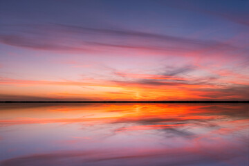 Sunset on Harney Lake at sunset, Florida