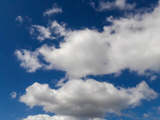blue sky and clouds